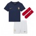 Francia Karim Benzema #19 Prima Maglia Bambino Mondiali 2022 Manica Corta (+ Pantaloni corti)